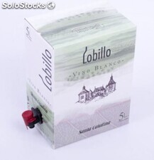 Vino Blanco LOBILLO Bag in Box 10 litrosTierra de Castilla 100% Airen