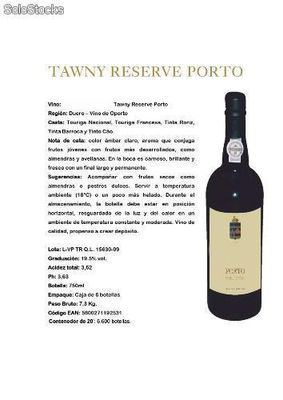 Vino de Oporto Tawny Reserva