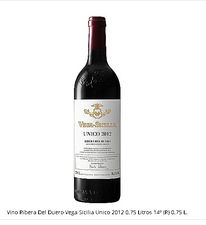 Vino Ribera Del Duero Vega Sicilia Unico 2012