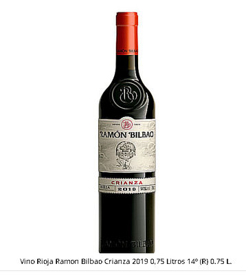 Vino Rioja Ramon Bilbao Crianza 2019