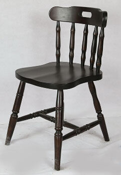 Vintage chaise en bois - Photo 3