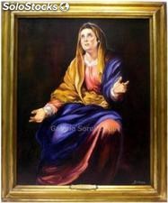 Virgen Dolorosa | Pinturas de escenas religiosas en óleo sobre lienzo