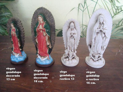 Virgen guadalupe 13 cm. Decorada