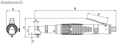 Visseuse pneumatique à coupure mécanique Série DSE Renvoi d&amp;#39;angle de 0,8 à 26 NM - Photo 2