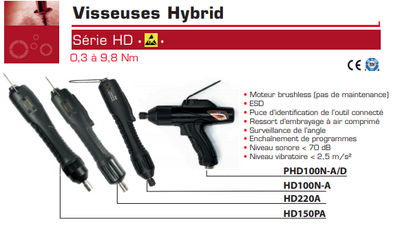 Visseuses Hybrid Série HD 0,3 à 9,8 Nm