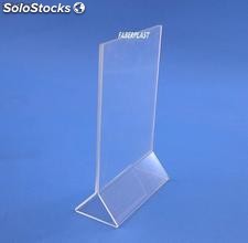 Visual Duplo Plexiglas porta 10x15 cm verticais