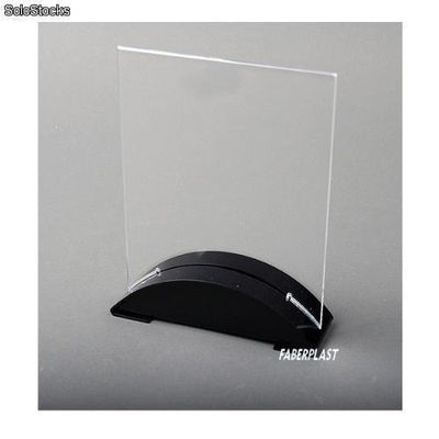 Visual plexiglass porta curva preta - Foto 2