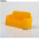 Visual porta amarela acrílico cartões horizontais brilho 10,5 centímetros - 1