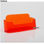 Visual portas translúcidas laranja cartões horizontais acrílico 10,5 centímetros - 1