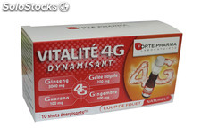 Vitalité 4G dynamisant shots x 10 - Forté Pharma