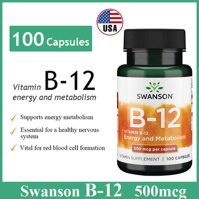 Vitamine B12 500mcg Énergie Et Métabolisme 100 Caps. - Photo 2
