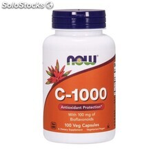 Vitamine C-1000,NOW 100 gélules végétales