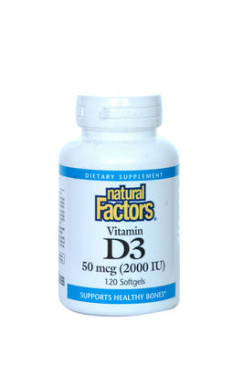 vitamine D3 (2 000 UI (50 mcg) 120 Capsules