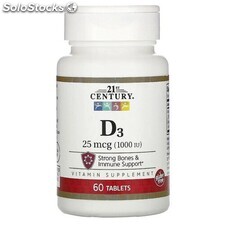 Vitamine D3 25 mcg (1,000 iu), 60 tablets