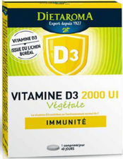 Vitamine D3 Végétale 2000UI 40 Comprimé