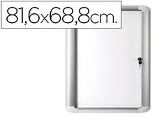 Vitrina de anuncio bi-office magnetica 816x688 mm para exterior con marco de