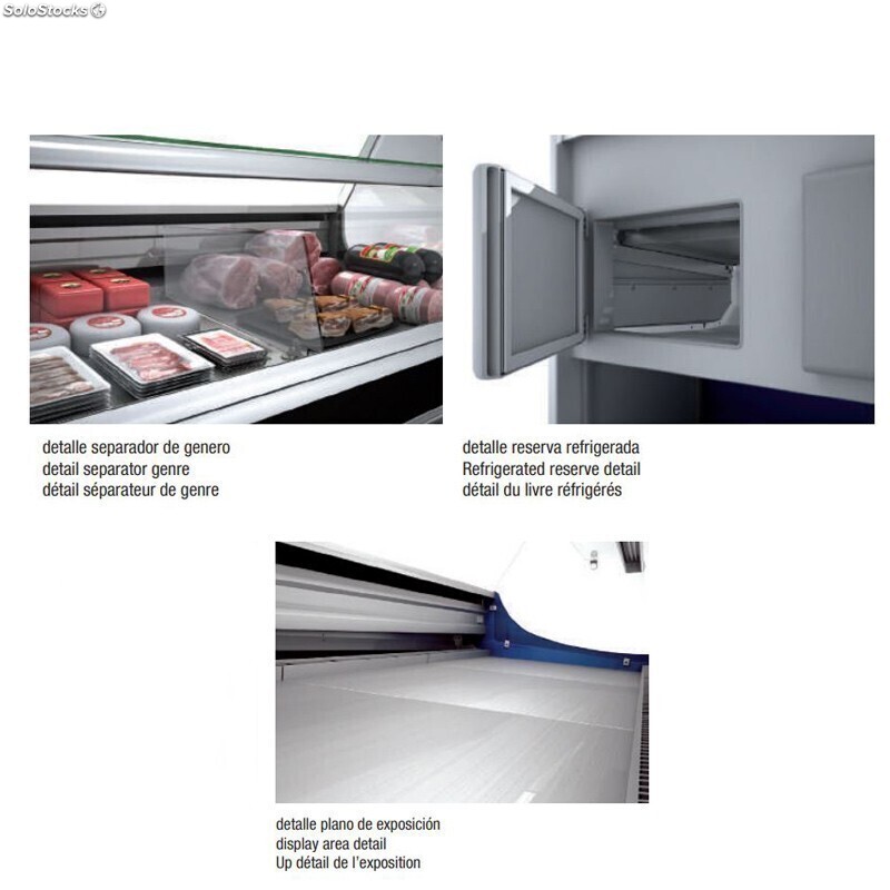 VITRINA EXPOSITORA REFRIGERADA CON RESERVA VE-9-13-RR CRISTAL