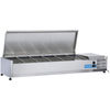 Vitrina sobremostrador refrigerada cool head vrx 12/33 inox