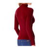 VKA21 Camiseta medio cuello térmico e interior de felpa en colores surtidos Rojo