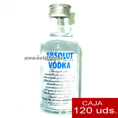 Vodka Absolut 5cl caja de 120 uds