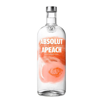 Vodka Absolut Apeach 1,00 Litro 38º (R) 1.00 L.