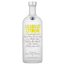 Vodka Absolut Citron 1,00 Litro 40º (R) 1.00 L.