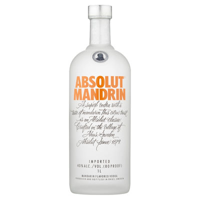 Vodka Absolut Mandarin 1,00 Litro 40º (R) 1.00 L.