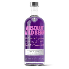 Vodka Absolut Wild Berries 1,00 Litro 38º (R) 1.00 L.