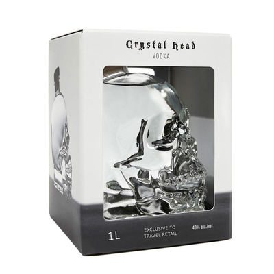 Vodka Crystal Head 1,00 Litro 40º (R) + Caso 1.00 L.