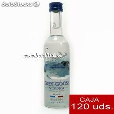 Vodka Grey Goose 5cl CAJA DE 120 Unidades.Envase de cristal