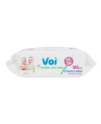 VOI bébé lingettes humides crème lotion 120 pcs - Photo 2