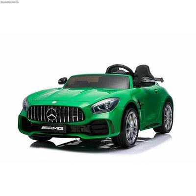 Voiture électrique pour enfants RunRunToys Mercedes AMG GTR Vert 12V