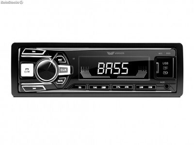 Vordon Autoradio HT-202 mit AUX/Bluetooth/Beleuchtung/ISO (Schwarz)