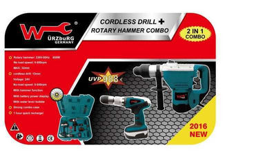 W?rzburg Germany W-1200; Cordless Drill 2 in 1 Combo - Photo 2