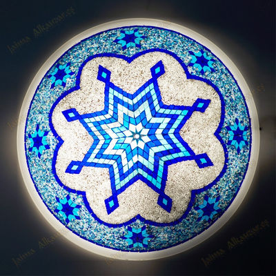 Wand- und deckenleuchte türkisch - murano glas - mosaik-arabisch - 50 cm