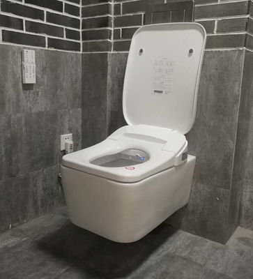 Wandhängende Entwässerung Schwebende quadratische intelligente Toilette Bidet