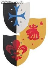 Warrior medieval wooden shield. 3 pieces set.