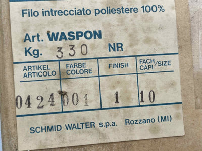 Wascofil Filo intrecciato 100% poliestere Nero - Foto 2