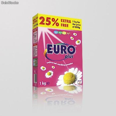 Washing powder Euro Plus 1 kg carton box - Zdjęcie 2