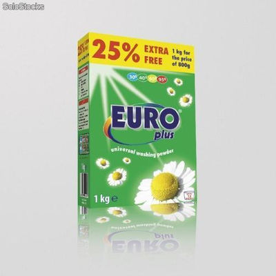 Washing powder Euro Plus 1 kg carton box - Zdjęcie 3