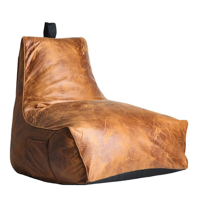 Wasserfester Sessel TONGA Braun Leder