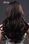 Wavy longue perruque brune avec frange - Photo 5