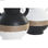 Wazon DKD Home Decor 16,5 x 16,5 x 24 cm Ceramika Czarny Brązowy Sznurek Biały ( - 3