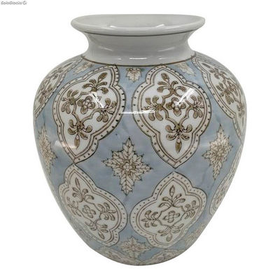 Wazon DKD Home Decor Porcelana Beżowy Niebieski Arabia 22 x 22 x 25 cm