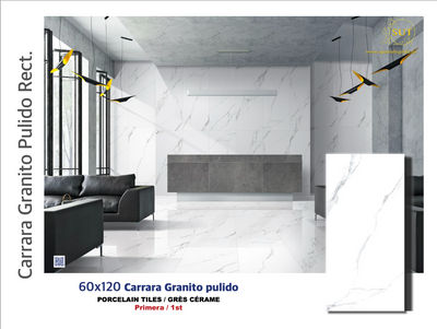 Weißer Marmorimitatboden feinsteinzeug 60x120cm Carrara Granito - Foto 2