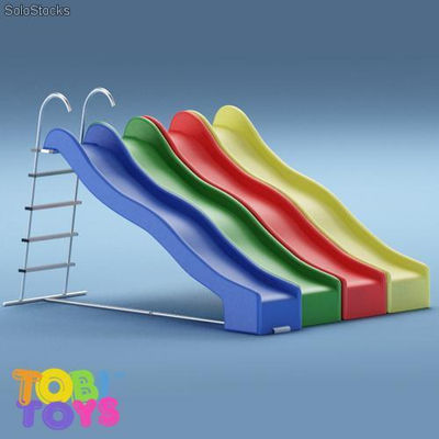 Wellenrutsche 2,4m Rutsche Spielturm Schaukel Kletterturm tobi toys - Foto 2