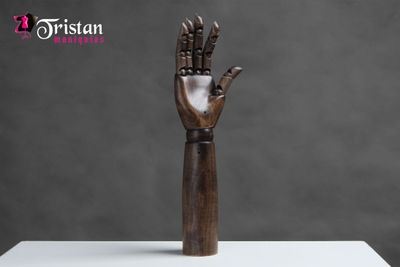 WH07 WH07-L-R articulable bois main la main de noix de couleur / droite féminine - Photo 2