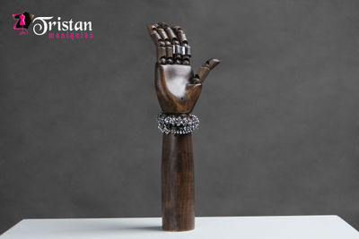 WH07 WH07-L-R articulable walnut-colored wood hand / right hand feminine 36CM - Foto 2