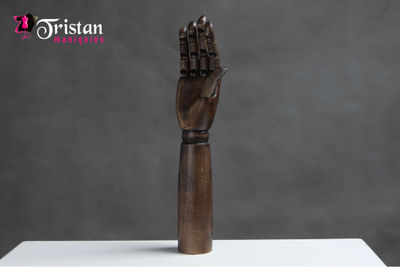 WH07 WH07-L-R articulable walnut-colored wood hand / right hand feminine 36CM - Foto 5