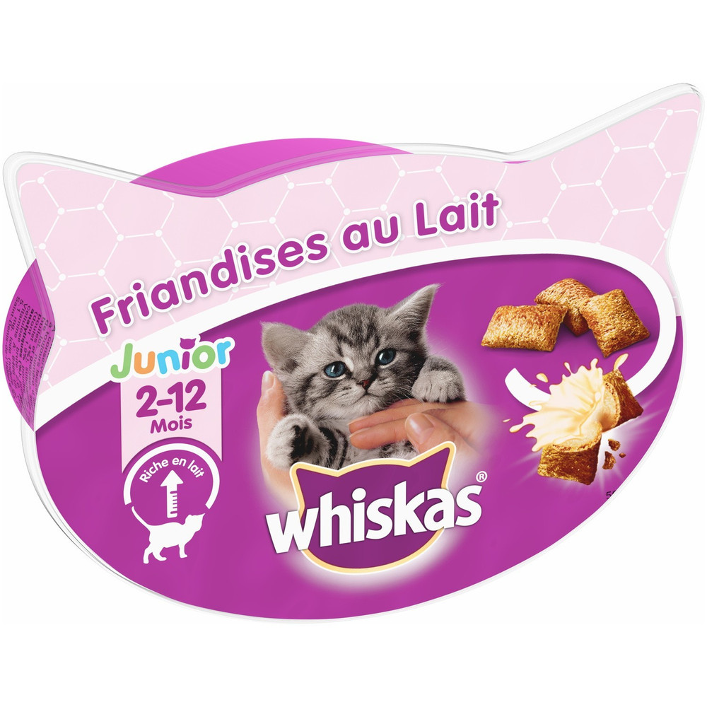 Whiskas Friandises Pour Chats Au Lait La Boite De 55g